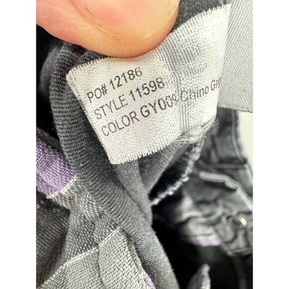 Bonobos Washed Chino Pants Gray Cotton Flat Front Men 36x34 (36x32) - Picture 7 of 7